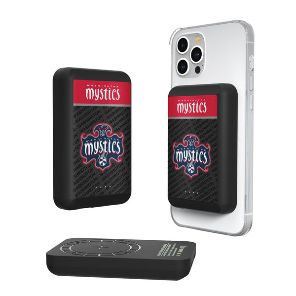 Washington Mystics Endzone Plus Wireless Mag Power Bank