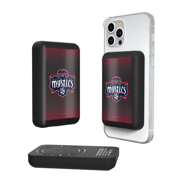 Washington Mystics Linen Wireless Mag Power Bank