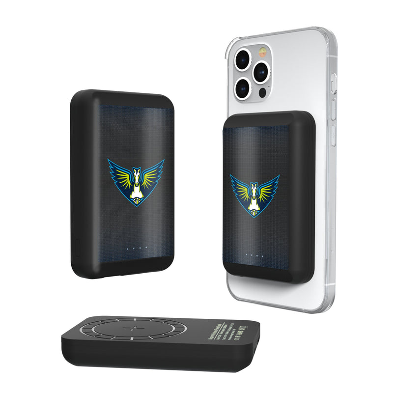 Dallas Wings Linen Wireless Mag Power Bank