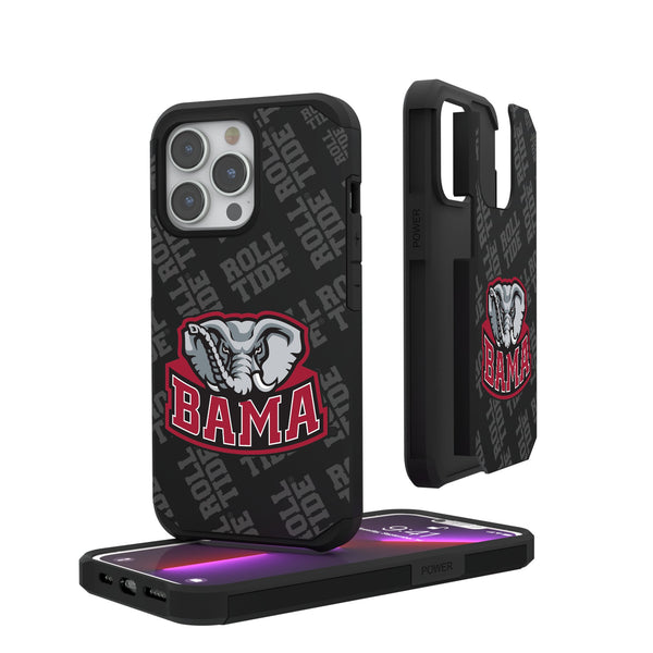 University of Alabama Crimson Tide Script A Quadtile iPhone Rugged Phone Case for Apple iPhone