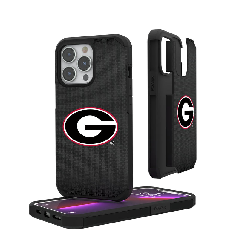 University of Georgia Bulldogs Linen iPhone Rugged Phone Case for Apple iPhone