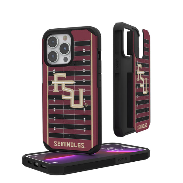 Florida State University Seminoles Athletic Wordmark Field iPhone Rugged Phone Case