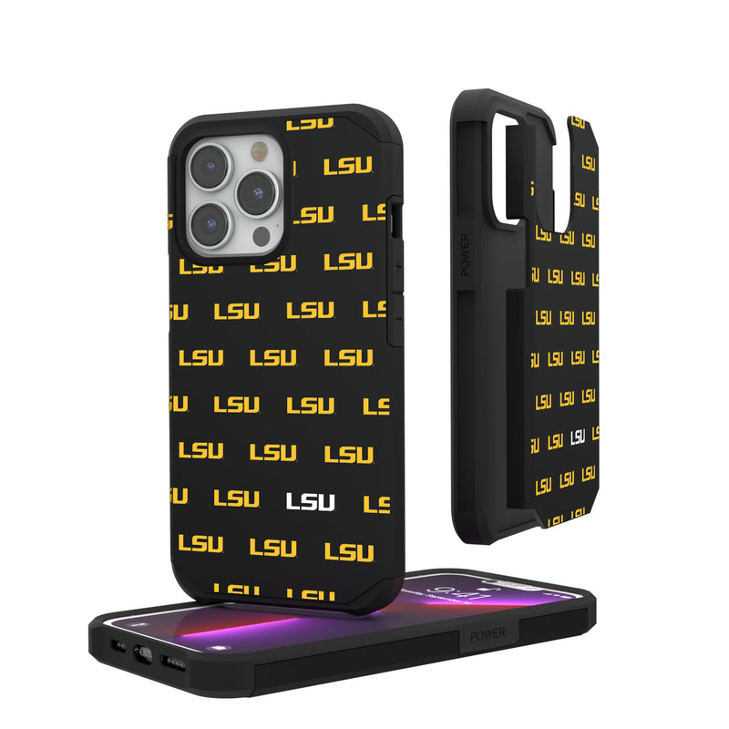 Louisiana State University Tigers Fashion Pattern iPhone Rugged Phone Case for Apple iPhone