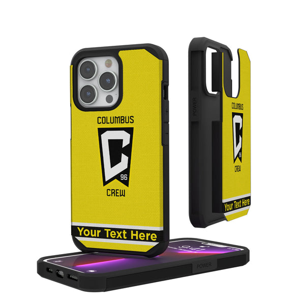 Columbus Crew Personalized Stripe iPhone Rugged Phone Case for Apple iPhone