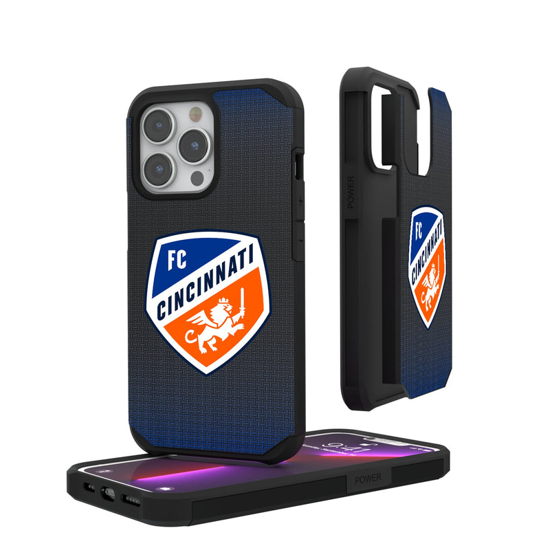 FC Cincinnati  Linen iPhone Rugged Phone Case