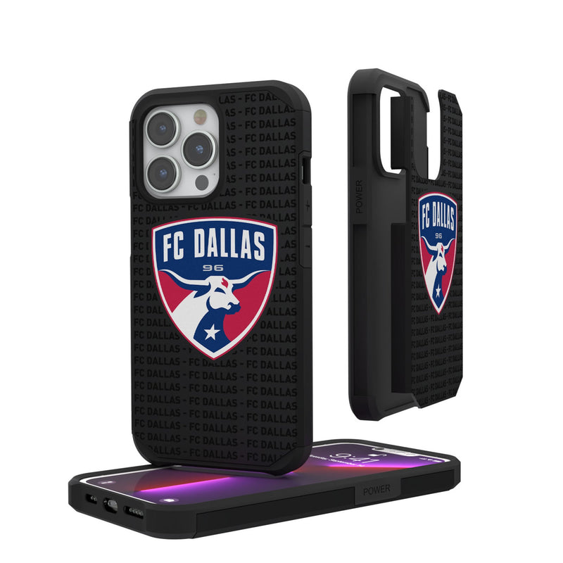 FC Dallas  Text Backdrop iPhone Rugged Phone Case