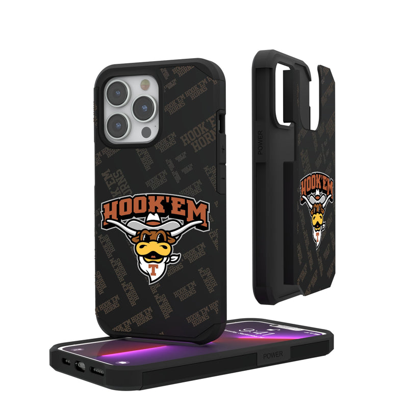 University of Texas Longhorns Quadtile iPhone Rugged Phone Case for Apple iPhone