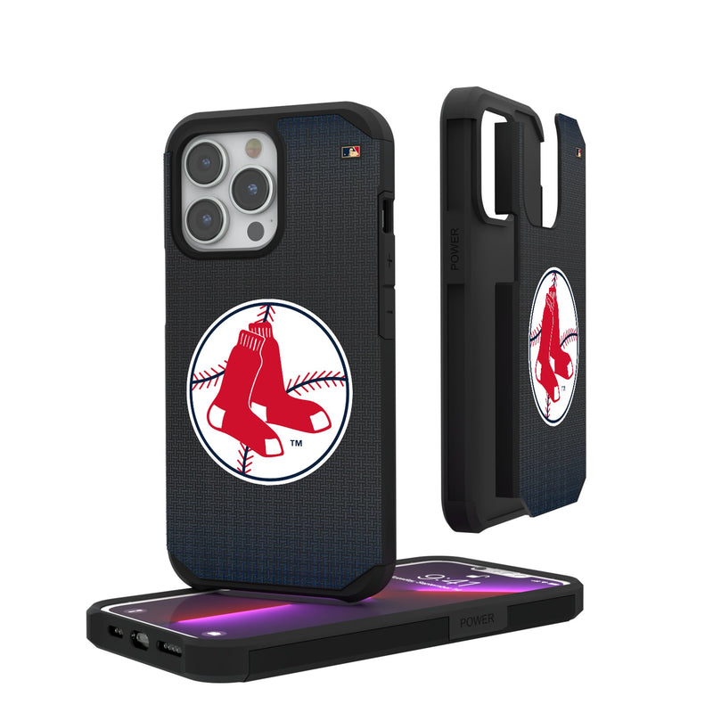 Boston Red Sox 1970-1975 - Cooperstown Collection Linen iPhone Rugged Phone Case