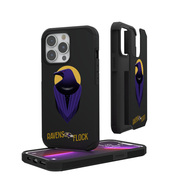 Baltimore Ravens 2024 Illustrated Limited Edition iPhone Rugged Phone Case