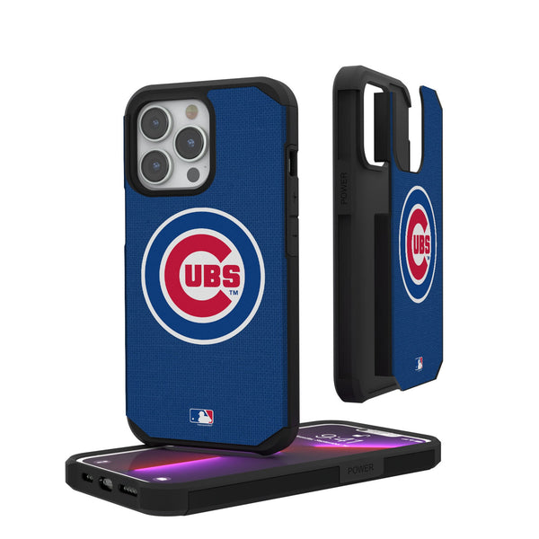 Chicago Cubs Solid iPhone Rugged Phone Case