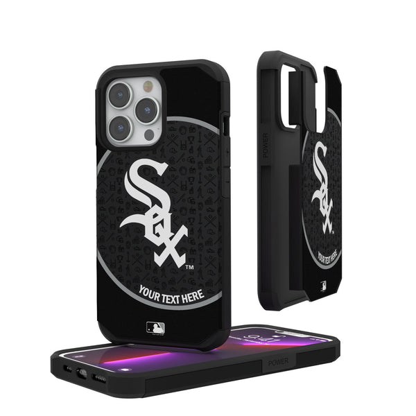 Chicago White Sox Personalized Circle iPhone Rugged Phone Case for Apple iPhone