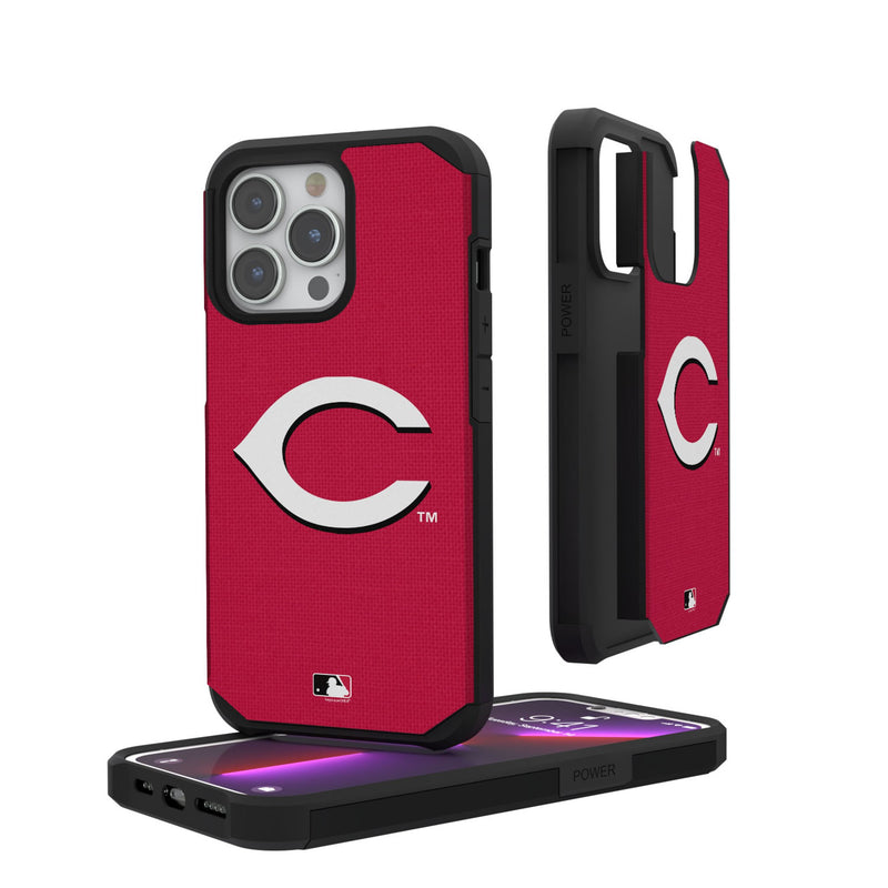 Cincinnati Reds Solid iPhone Rugged Phone Case