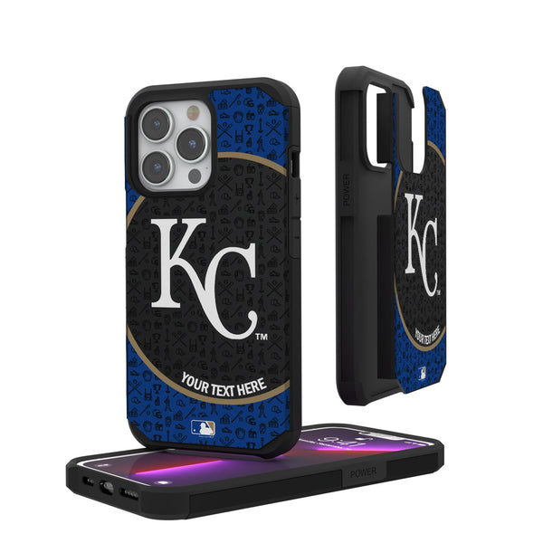 Kansas City Royals Personalized Circle iPhone Rugged Phone Case for Apple iPhone