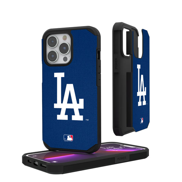 LA Dodgers Solid iPhone Rugged Phone Case for Apple iPhone