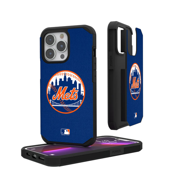 New York Mets Solid iPhone Rugged Phone Case for Apple iPhone