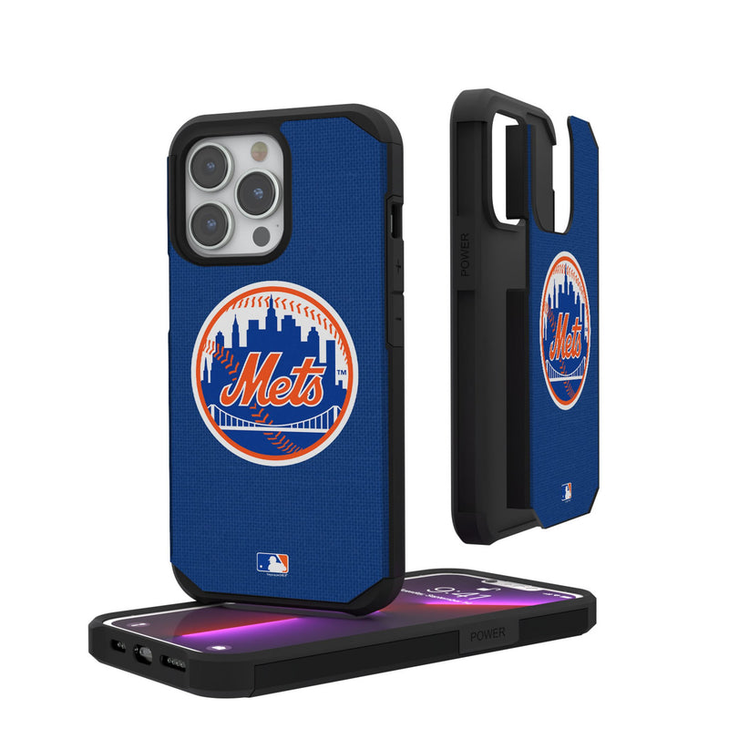 New York Mets Solid iPhone Rugged Phone Case