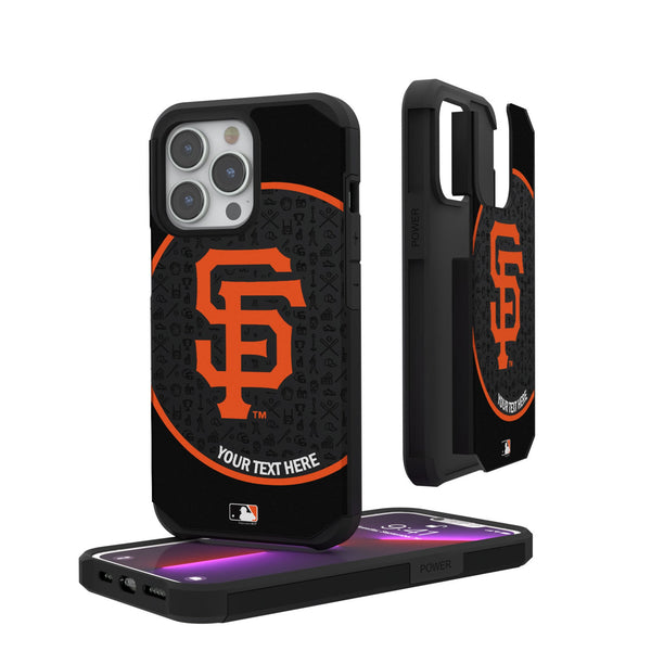 San Francisco Giants Personalized Circle iPhone Rugged Phone Case for Apple iPhone