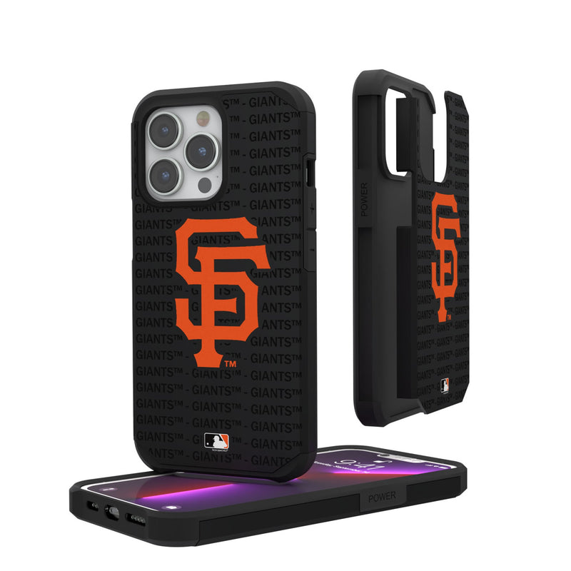 San Francisco Giants Text Backdrop iPhone Rugged Phone Case