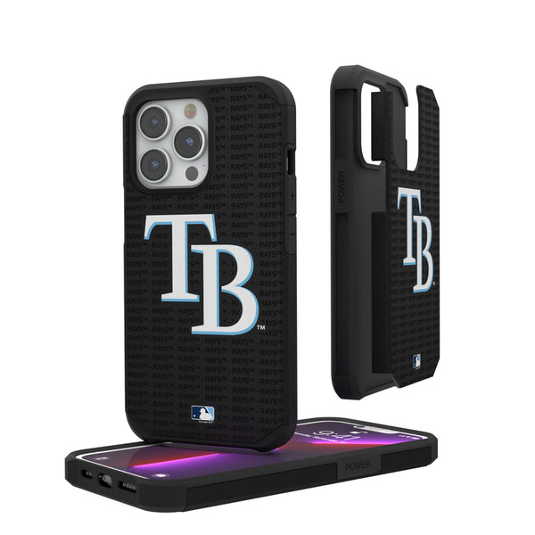 Tampa Bay Rays Text Backdrop iPhone Rugged Phone Case