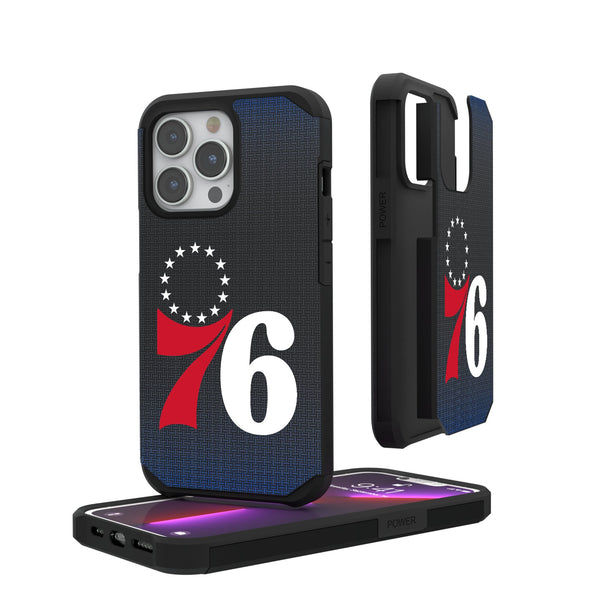 Philadelphia 76ers Linen iPhone Rugged Phone Case