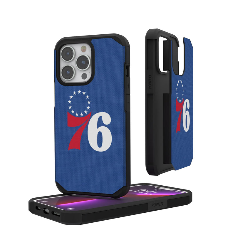 Philadelphia 76ers Solid iPhone Rugged Phone Case