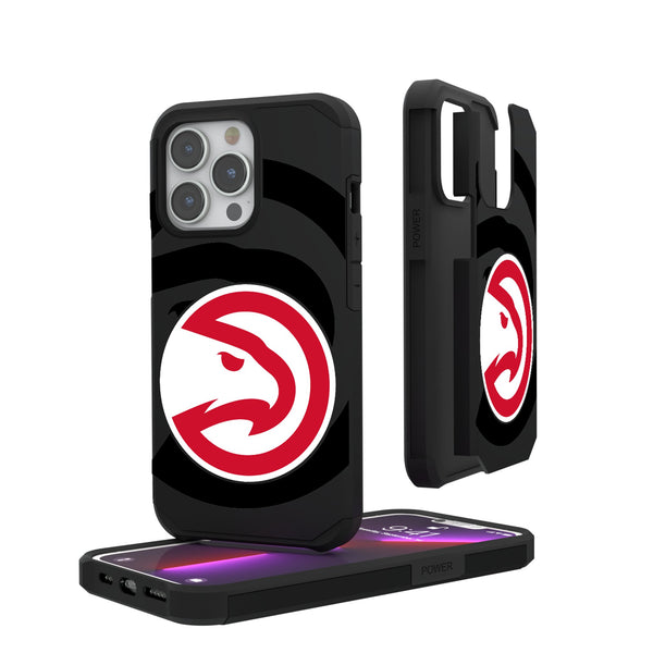 Atlanta Hawks Monocolor Tilt iPhone Rugged Phone Case for Apple iPhone