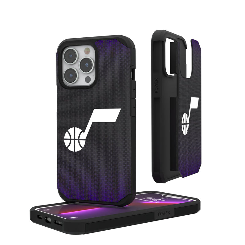 Utah Jazz Linen iPhone Rugged Phone Case for Apple iPhone