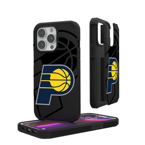 Indiana Pacers Monocolor Tilt iPhone Rugged Phone Case for Apple iPhone