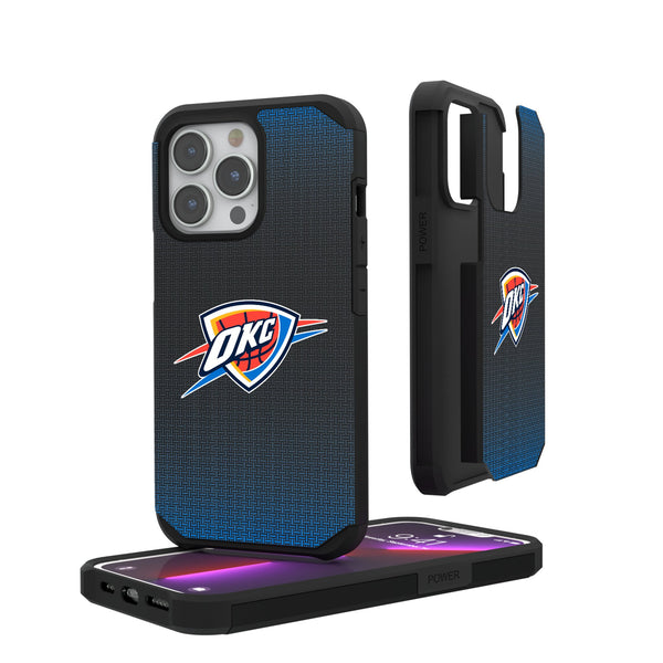 Oklahoma City Thunder Linen iPhone Rugged Phone Case