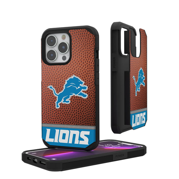 Detroit Lions Football Wordmark iPhone Rugged Phone Case