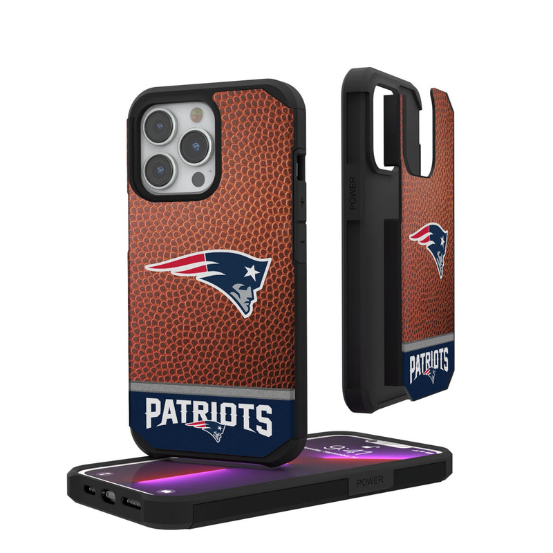 New England Patriots Football Wordmark iPhone Rugged Phone Case