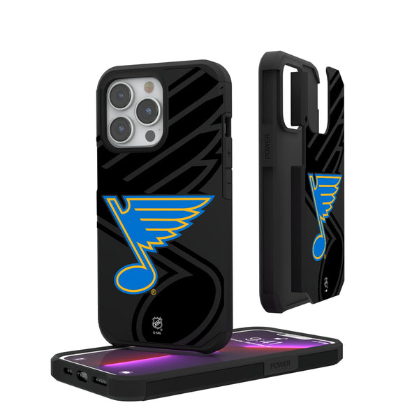 St. Louis Blues Monocolor Tilt iPhone Rugged Phone Case for Apple iPhone