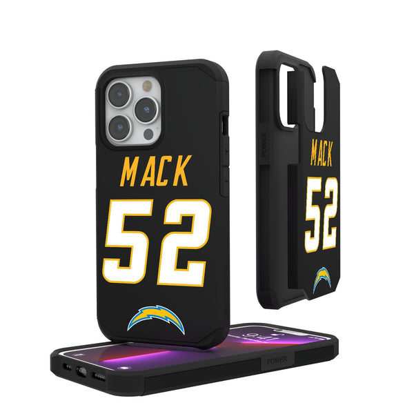 Khalil Mack Los Angeles Chargers 52 Ready iPhone Rugged Phone Case
