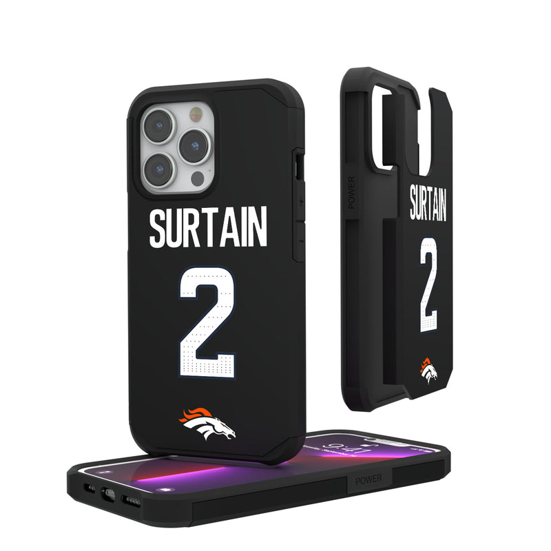 Pat Surtain II Denver Broncos 2 Ready iPhone Rugged Phone Case