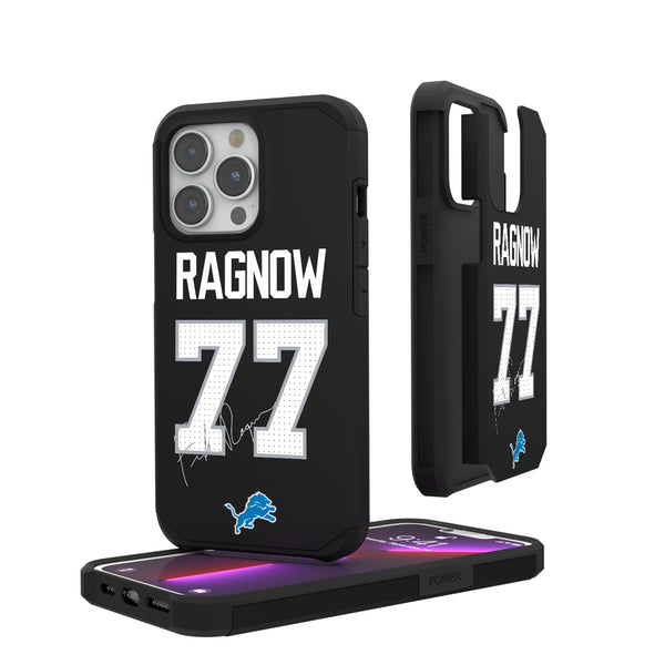 Frank Ragnow Detroit Lions 77 Ready iPhone Rugged Phone Case