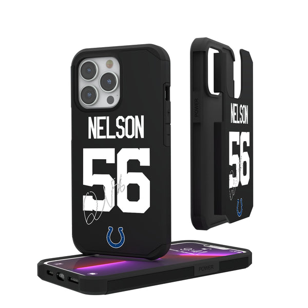 Quenton Nelson Indianapolis Colts 56 Ready iPhone Rugged Phone Case