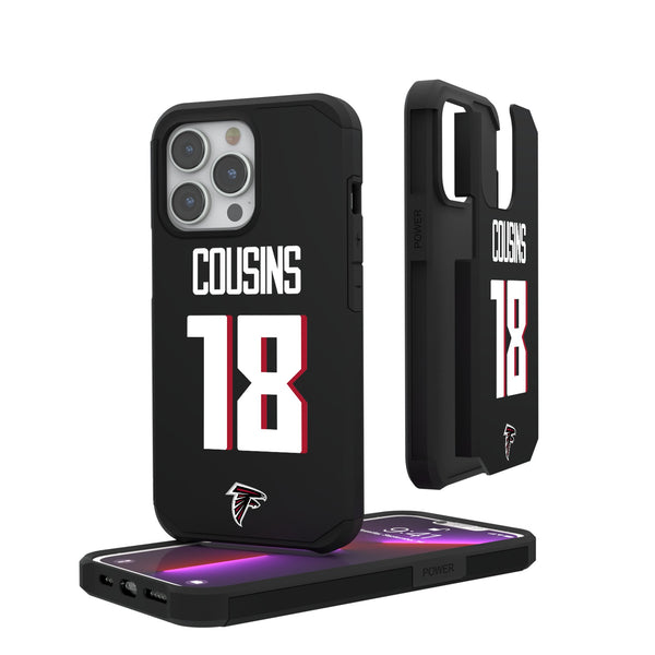 Kirk Cousins Atlanta Falcons 18 Ready iPhone Rugged Phone Case