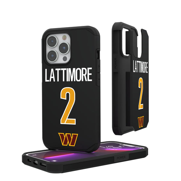 Marshon Lattimore Washington Commanders 2 Game Tactic iPhone Rugged Phone Case for Apple iPhone