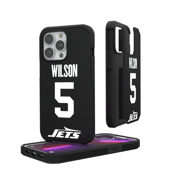 Garrett Wilson New York Jets 5 Ready iPhone Rugged Phone Case