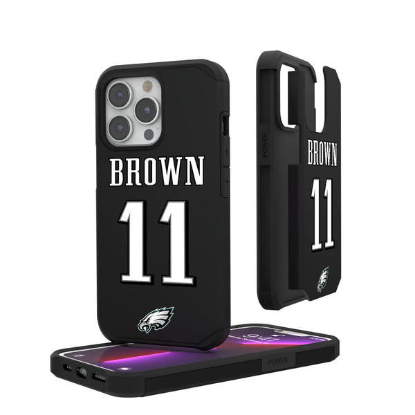 A.J. Brown Philadelphia Eagles 11 Ready iPhone Rugged Phone Case