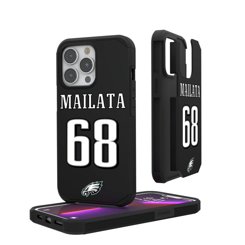Jordan Mailata Philadelphia Eagles 68 Ready iPhone Rugged Phone Case