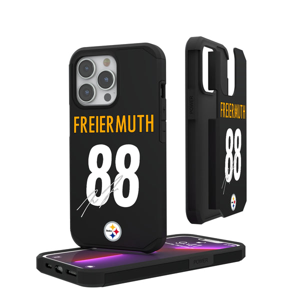 Pat Freiermuth Pittsburgh Steelers 88 Ready iPhone Rugged Phone Case