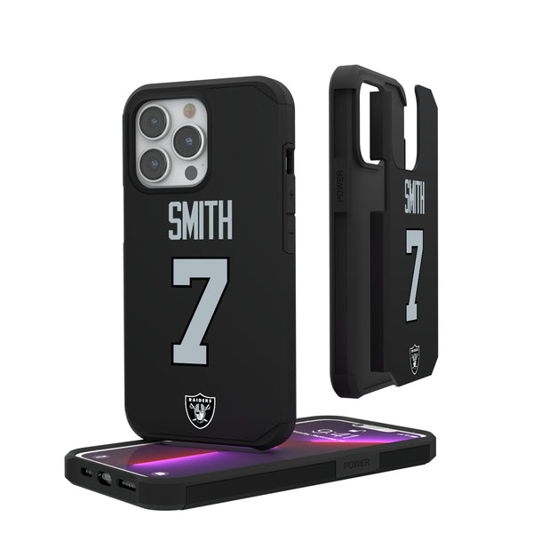 Geno Smith Las Vegas Raiders 7 Game Tactic iPhone Rugged Phone Case for Apple iPhone