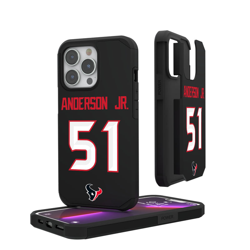 Will Anderson Jr. Houston Texans 51 Ready iPhone Rugged Phone Case
