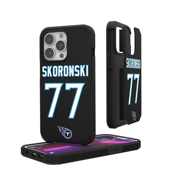 Peter Skoronski Tennessee Titans 77 Ready iPhone Rugged Phone Case