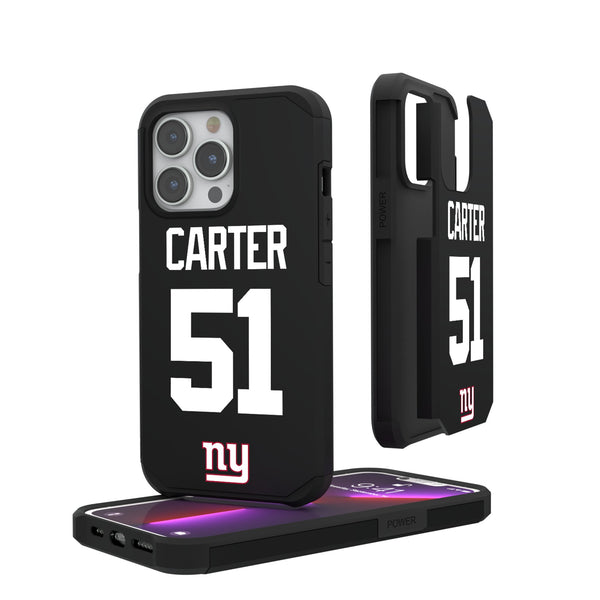 Abdul Carter New York Giants 51 Game Tactic iPhone Rugged Phone Case for Apple iPhone