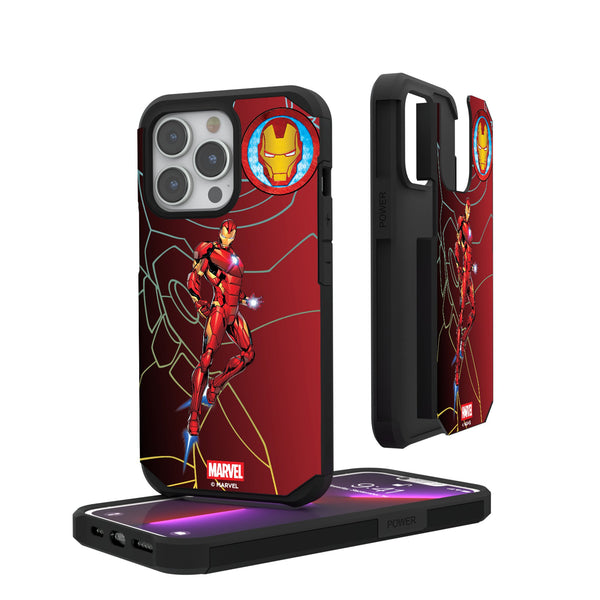 Marvel Avengers Iron Man MechLine iPhone Rugged Phone Case for Apple iPhone