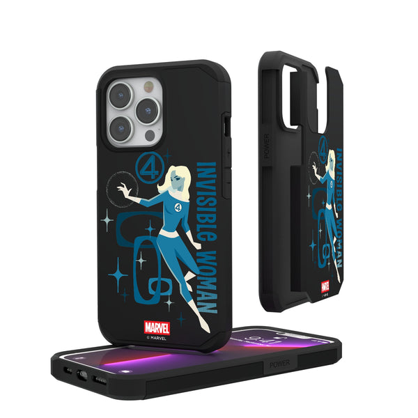 Marvel Invisible Woman Badge iPhone Rugged Phone Case for Apple iPhone