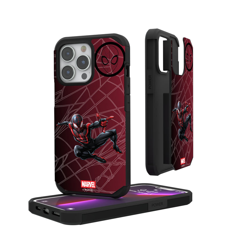 Marvel Miles Morales MechLine iPhone Rugged Phone Case for Apple iPhone