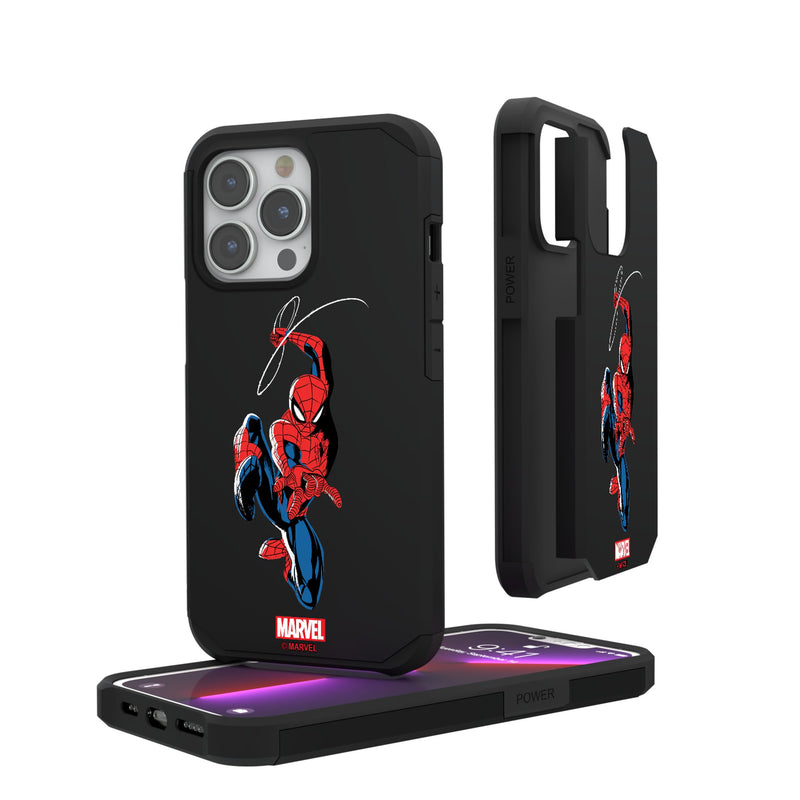 Marvel Spider-Man Badge iPhone Rugged Phone Case